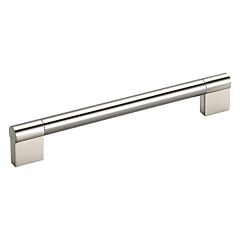 Industrial Nestle Style 10-1/8 Inch Center to Center Brushed Nickel