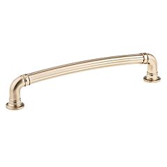 Cellini Style 7-9/16 Inch (192mm) Center to Center, Overall Length 8-15/32 Inch Champagne Bronze Kitchen Cabinet Pull/Handle