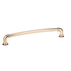 Cellini Style 12-5/8 Inch (320mm) Center to Center, Overall Length 13-7/8 Inch Champagne Bronze Kitchen Cabinet Pull/Handle