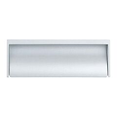 Contemporary 5-1/16" (128mm) Center to Center, Length 6-3/16" (157.5mm) Matte Chrome, Recessed Cabinet Pull/Handle