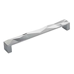 Rocky Style 7-9/16 Inch (192mm) Center to Center, Overall Length 7-15/16 Inch Chrome Kitchen Cabinet Pull/Handle