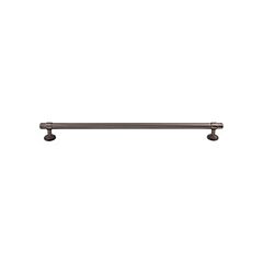 Top Knobs Ellis 12 Inch (305mm) Center to Center, Overall Length 13-3/8 Inch Ash Gray Cabinet Pull/Handle