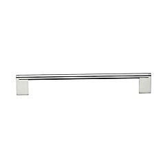 Top Knobs Princetonian Bar Pull Contemporary Style 15-Inch (381mm) Center to Center, Overall Length 15-13/16" Brushed Satin Nickel Cabinet Hardware Pull / Handle