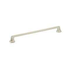 Northport 12" (305mm) Center to Center, 13" Length, Round Bases, Satin Nickel Cabinet Pull/ Handle