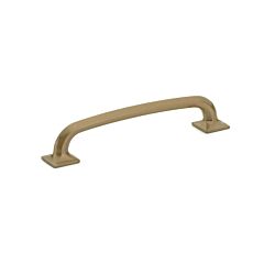 Northport 6" (152mm) Center to Center, 7" Length, Square Bases, Brushed Bronze Cabinet Pull/ Handle