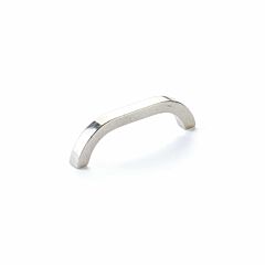 Turno 4" (102mm) Center to Center, Overall Length 4-1/2" (114.5mm) Polished White Bronze Cabinet Pull/ Handle