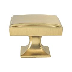 Hearthstone Modern Brushed Gold 1-9/16" (39.5mm) Overall Length Knob