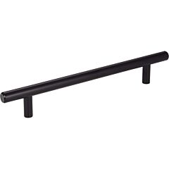 Elements Naples Contemporary Matte Black 6-5/16 Inch (160mm) Center to Center, Overall Length 8-11/16 Inch Cabinet Hardware Pull / Handle