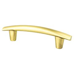 Meadow 3-3/4" (96mm) Center to Center, 5-7/16" (138mm) Overall Length Satin Gold Pull