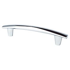 Meadow 5-1/16" (128mm) Center to Center, 6-5/8" (168.5mm) Overall Length Polished Chrome Pull