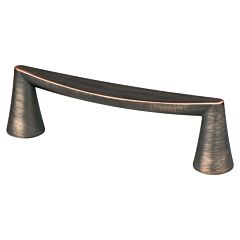 Domestic Bliss 3-3/4" (96mm) Center to Center, 4-1/2" (114mm) Overall Length Verona Slate Cabinet Handle / Pull, Berenson Hardware