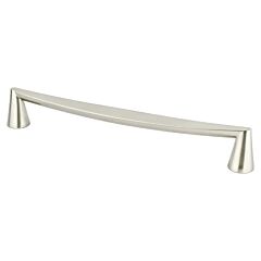 Domestic Bliss 8-13/16" (224mm) Center to Center, 9-3/4" (248mm) Overall Length Brushed Nickel Cabinet Handle / Pull, Berenson Hardware