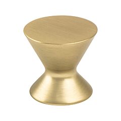 Domestic Bliss 1-3/16" (30.5mm) Overall Diameter Modern Brushed Gold Knob