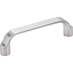 Elements Brenton Collection 3-3/4" (96mm) Center to Center, 4-5/16" (109.5mm) Overall Length Brushed Chrome Cabinet Pull/Handle