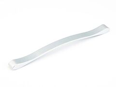 Wave 12-5/8" (320mm) Center to Center, 14-1/4" (361.5mm) Length, Matte Chrome Cabinet Pull/ Handle
