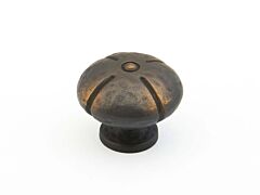 Siena Ancient Bronze, Round Kitchen Cabinet Drawer Knob, 1-1/2" (38.5mm) Diameter