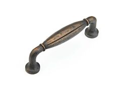 Siena 3-3/4" (96mm) Center to Center, 4-3/8" (111mm) Length, Ancient Bronze Cabinet Pull/ Handle
