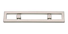Atlas Homewares Nobu Pull Asian Fusion Style 3 Inch (76mm ) Center to Center, Overall Length 5.87" Brushed Nickel, Cabinet Hardware Pull / Handle