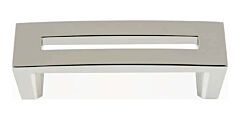 Atlas Homewares Centinel Pull Mid Century Style 3 Inch (76mm ) Center to Center, Overall Length 3.43" Polished Nickel, Cabinet Hardware Pull / Handle