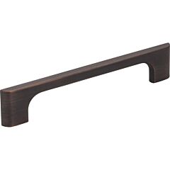 Jeffrey Alexander Leyton Brushed Oil Rubbed Bronze 5 Inch (128mm) Center to Center, Overall Length 6-3/8 Inch Cabinet Hardware Pull / Handle