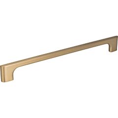 Leyton Satin Bronze 8-13/16 Inch (224mm) Center to Center, Overall Length 10-3/16 Inch Cabinet Hardware Pull / Handle, Jeffrey Alexander