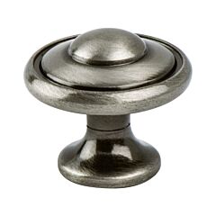 Euro Traditions 1-3/16" (30.5mm) Overall Diameter Brushed Black Nickel Knob