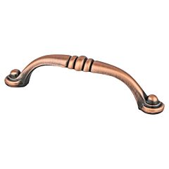 Euro Traditions 3-3/4" (96mm) Center to Center, 4-5/16" (109.5mm) Overall Length Brushed Antique Copper