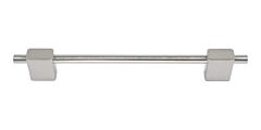 Atlas Homewares Element Pull Contemporary Style 6-1/4 Inch (160mm ) Center to Center, Overall Length 8.19" Brushed Nickel, Cabinet Hardware Pull / Handle
