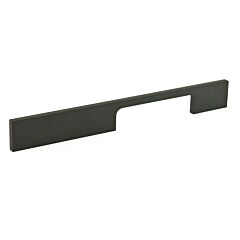 Contemporary 6-5/16 Inch (160mm) Center To Center, Overall Length 8-13/16 Inch Flat Black Kitchen Cabinet Pull / Handle