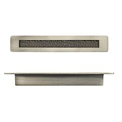 Transitional Minimalist Style 6-5/16 Inch (160mm) Center to Center, Overall Length 8-1/8 Inch Brushed Pewter Kitchen Cabinet Pull/Handle