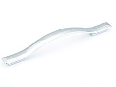 Skyevale 5-1/16" (128mm) and 6-5/16" (160mm) Center to Center, 7-1/2" (190.5mm) Length, Polished Chrome Cabinet Pull/ Handle