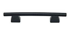 Atlas Homewares Fulcrum Pull Contemporary Style 3 Inch (76mm ) Center to Center, Overall Length 4.7" Matte Black, Cabinet Hardware Pull / Handle