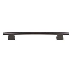 Atlas Homewares Fulcrum Pull Contemporary Style 5 Inch (128 mm ) Center to Center, Overall Length 6.8" Modern Bronze, Cabinet Hardware Pull / Handle Rok Hardware Wholesale