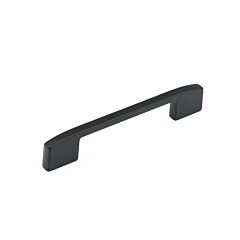 Sorrento 3-3/4" (96mm) and 5-1/16" (128mm) Center to Center, 5-3/8" (136.5mm) Length, Matte Black Cabinet Pull/ Handle
