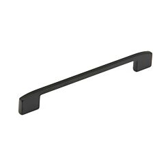 Sorrento 6-5/16" (160mm) and 7-9/16" (192mm) Center to Center, 7-7/8" (200mm) Length, Matte Black Cabinet Pull/ Handle