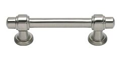 Atlas Homewares Bronte Pull Transitional Style 3 Inch (76mm ) Center to Center, Overall Length 4.33" Brushed Nickel, Cabinet Hardware Pull / Handle
