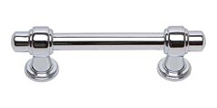 Atlas Homewares Bronte Pull Transitional Style 3 Inch (76mm ) Center to Center, Overall Length 4.33" Polished Chrome, Cabinet Hardware Pull / Handle
