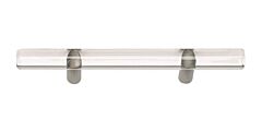 Atlas Homewares Optimism Pull Contemporary Style 3 Inch (76mm ) Center to Center, Overall Length 6" Brushed Nickel, Cabinet Hardware Pull / Handle