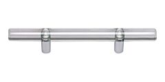 Atlas Homewares Optimism Pull Contemporary Style 3 Inch (76mm ) Center to Center, Overall Length 6" Polished Chrome, Cabinet Hardware Pull / Handle