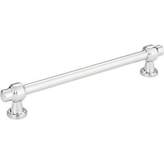 Atlas Homewares Bronte Collection 5-1/16" (128mm) Center to Center, Overall Length 6-1/4" (158.5mm), Polished Chrome Cabinet Hardware Pull / Handle
