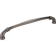 Lafayette Style 12" Inch (305mm) Center to Center, Overall Length 12-15-16" Inch Brushed Pewter Cabinet Pull/Handle