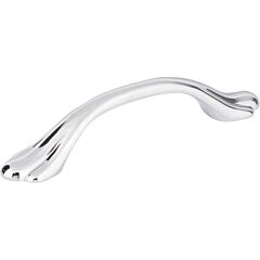 Gatsby Style 3 Inch (76mm) Center to Center, Overall Length 4-1/4 Polished Chrome Kitchen Cabinet Pull/Handle