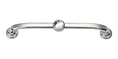 Atlas Homewares Crystal Bracelet Pull Contemporary Style 5 Inch (128 mm ) Center to Center, Overall Length 5.75" Polished Chrome, Cabinet Hardware Pull / Handle