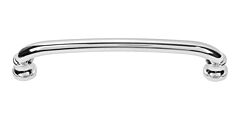 Atlas Homewares Shelley Pull Transitional Style 5 Inch (128 mm ) Center to Center, Overall Length 5.7" Polished Chrome, Cabinet Hardware Pull / Handle
