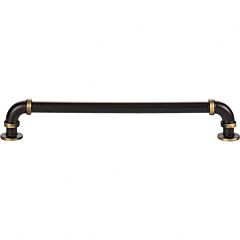 Atlas Homewares Steam Punk Collection 7-9/16" (192mm) Center to Center, Overall Length 8-3/8" (213mm), Cafe Bronze Cabinet Hardware Pull / Handle