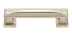 Atlas Homewares Wadsworth Pull Transitional, Classic, Luxury Style 3-3/4 Inch (96 mm ) Center to Center, Overall Length 4.625" Brushed Nickel, Cabinet Hardware Pull / Handle