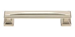 Atlas Homewares Wadsworth Pull Transitional, Classic, Luxury Style 5 Inch (128 mm ) Center to Center, Overall Length 5.875" Brushed Nickel, Cabinet Hardware Pull / Handle