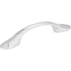 Westbury Style 3 Inch (76mm) Center to Center, Overall Length 5-1/8 Inch Polished Chrome Kitchen Cabinet Pull/Handle