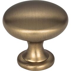 Madison Style Cabinet Hardware Knob, Satin Bronze 1-3/16 Inch Diameter