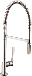 Hansgrohe AXOR Citterio Semi-Pro Kitchen Faucet 2-Spray, 1.75 GPM in Steel Optic
